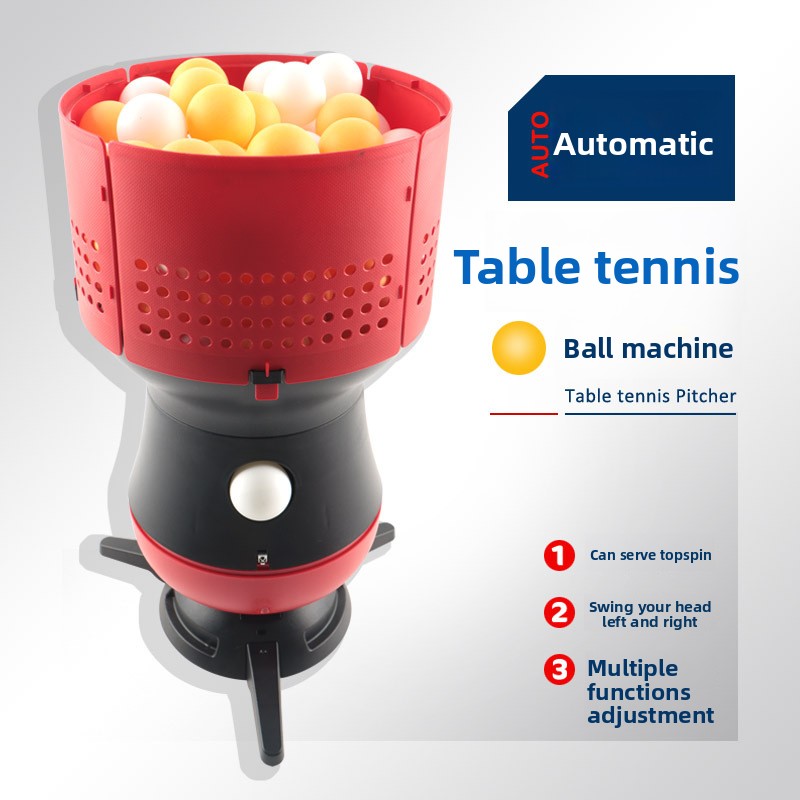 Table Tennis Gun - Draagbare automatische tafeltennisbal-lanceermachine, elektrische pingpong trainingsmachine