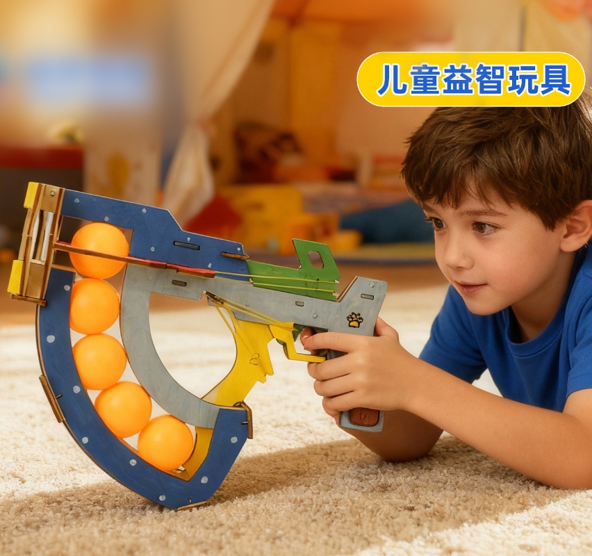 Table Tennis Gun - Educatief speelgoed voor kinderen DIY tafeltennispistool