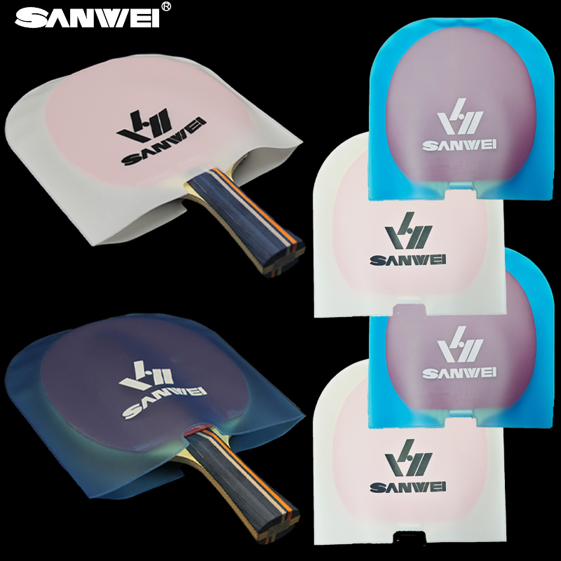 Table Tennis Gun - SANWEI Dubbelzijdig Tafeltennisracket Beschermfolie stofdicht Anti-Oxidatie