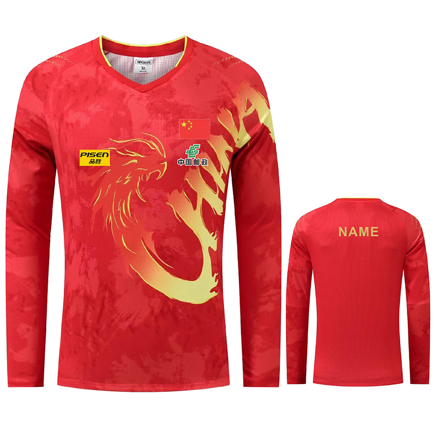 Table Tennis Logo - Aangepaste tekstlogo CHINA Fan Z.D. Dragon