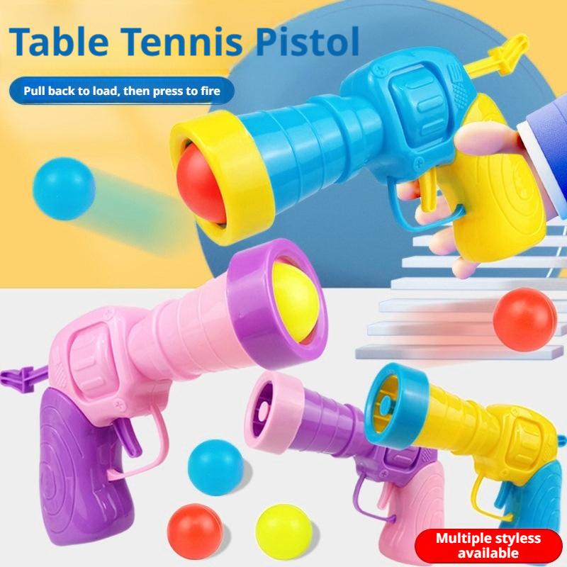 Table Tennis Gun - Tafeltennispistool Speelgoedpistool voor jongens Pneumatische plastic
