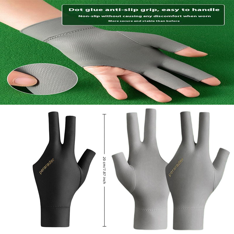 Table Tennis Us Open - Poolhandschoenen met zichtbare vingers Biljart handschoen