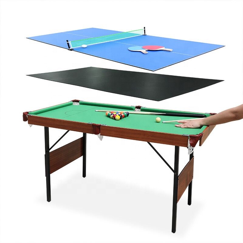Table Tennis For Kids - 3-in-1 multifunctionele snooker-, biljart- en pingpongtafel