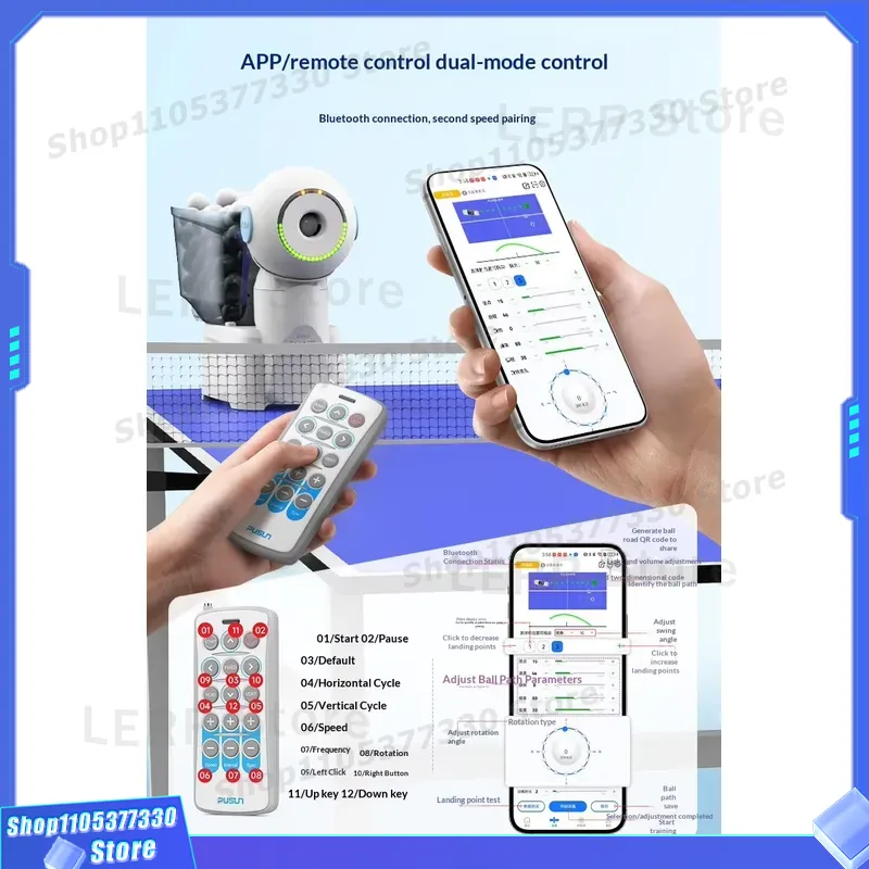 PUSUN Smart Tafeltennisrobot m - Table Tennis App recensie en prijs