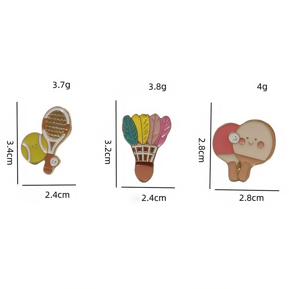 Broches van zinklegering Stijl - Table Tennis Logo recensie en prijs