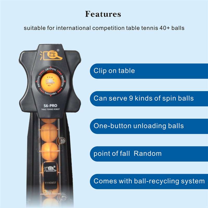 Huipang S6-PRO Tafeltennis Rob - Table Tennis Gun recensie en prijs