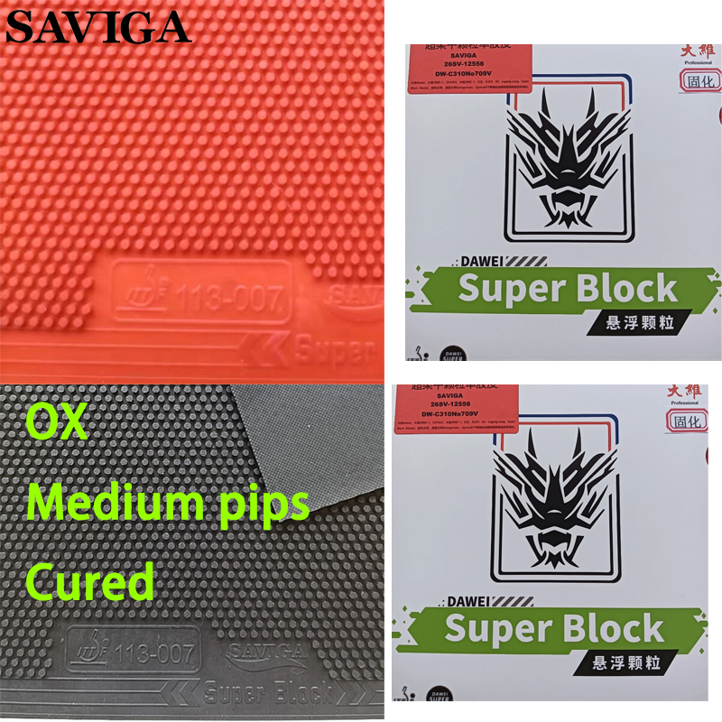 SAVIGA OX Long Pips Single Pin - Table Tennis Rubber Anti Spin recensie en prijs
